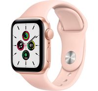 Image of Apple Watch SE GPS 40mm,Gold, Aluminum Case With Pink Sand Sport Band